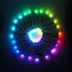 ALITOVE 500pcs WS2811 Individually Addressable RGB LED Pixels Light 12mm Round Diffused Digital  ...