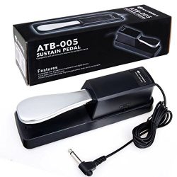 Sustain Pedal for Yamaha FC4 FC4A FC3A/Acorn FP-2/M-Audio SP-2/Casio/Kurzweil Piano Style – ...