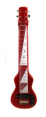 Joe Morrell Pro Series Poplar Body 6-String Lap Steel – Transparent Red USA