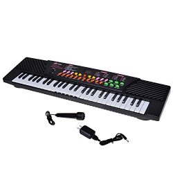 54 Keys Children’s Keyboard Electronic Musical Piano for Beginners and Kids with External Speake ...