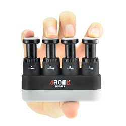 Finger Strengthener,4 Tension Adjustable Hand Grip Exerciser Ergonomic Silicone Trainer for Guit ...