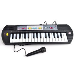 Electronic Keyboard, Yamix 32 Key Small Electronic Keyboard Piano Organ Early Educational Toy wi ...