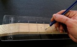 25-inch Fretting Scale Marking Template for Guitars – Laser-cut-Acrylic – Popular Sc ...