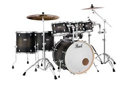 Pearl Decade DMP927SP/C262 7 Piece Drum Shell Pack, Satin Blackburst