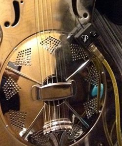 DOBRO ROUND NECK RESONATOR GUITAR PICKUP with FLEXIBLE MICRO-GOOSE NECK by Myers Pickups ~ See i ...