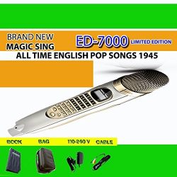 Magic Sing ED-7000 Karaoke Magic Mic Videoke Built-in 1,945 Songs with FM Module to WIRELESSLY T ...