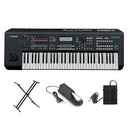 Yamaha MOXF6 Music Production Workstation With YAMAHA FC4 Piano-style sustain foot pedal, Yamaha ...