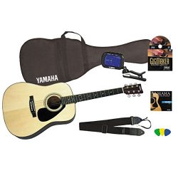 Yamaha Gigmaker Standard Acoustic Guitar w/Gig Bag, Tuner, Instructional DVD, Strap, Strings, an ...