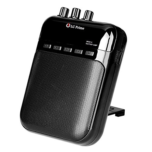 Aroma Guitar Amp Mini Portable Clip Amplifier Speaker Recorder 2 in 1 Chargeable w/ TF Card Slot ...