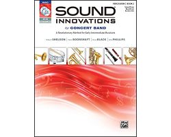 Alfred Sound Innovations for Concert Band Book 2 Percus,Sn,Bass/Acc. Book CD/DVD