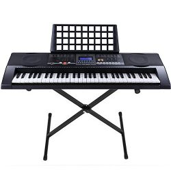 Boshen 61 Key Electronic Digital Piano Electric Organ Full Size Portable Electric Keyboard (100  ...