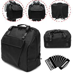 MAUBHYA Thick Padded 120 BASS Piano Accordion Gig Bag Accordion Cases Accordion Backpack