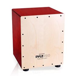 Pyle Stringed Jam Cajon – Wooden Cajon Percussion Box. (PCJD15)