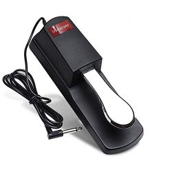 Sustain Pedal for Yamaha Keyboard with Polarity Switch,Digital Piano Foot Damper Pedal,Footswitc ...