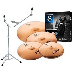 Zildjian S390 S Performer Cymbal Box Set w/ Stand and Grabber Arm