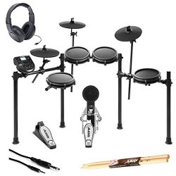 Alesis Nitro Mesh Electronic Drum Kit With a Pair of Drum Sticks + Samson SR350 Headphones + Hos ...