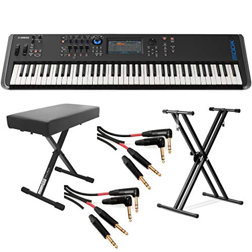 Yamaha MODX8 88-Key Weighted Action Synthesizer (With Stand, Bench & Mogami Gold Key Balance ...