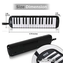 Pyle PMLD12BK.5 Melodica – Keyboard Harmonica Instrument