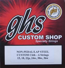 Lap Steel Guitar Strings”GHS C6th- 6″ Gauges 15-36W – 2 Sets