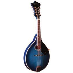 Washburn M1SDL Mandolin in tansparent blue finish