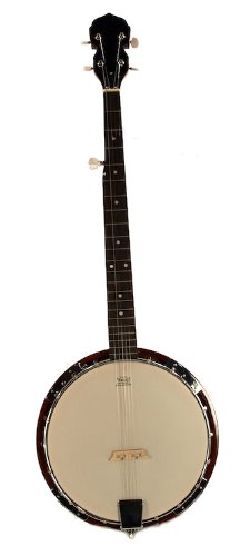5-String BANJO – REMO Head 38″ TRADITIONAL BLUEGRASS Solid Sepele Wood
