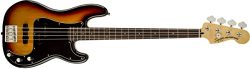 Squier by Fender Vintage Modified Precision Beginner Electric Bass Guitar – PJ – 3 C ...