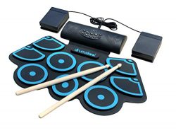 Drumskool Electronic Drum Set, MIDI Electric drum kit, Connect your phone to play along with inc ...