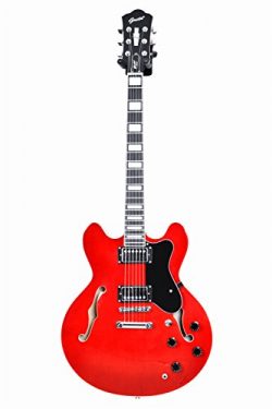 2018 New product !!! GROTE BRAND Electric Guitar Semi Hollow Body RED COLOR