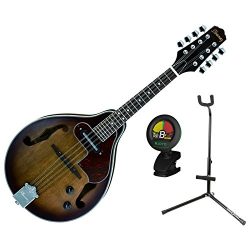 Ibanez M510EOVS A Style Acoustic Electric Mandolin Open Pore Vintage Sunburst Finish w/ Stand an ...