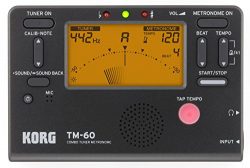 Korg TM60BK Tuner Metronome, Black