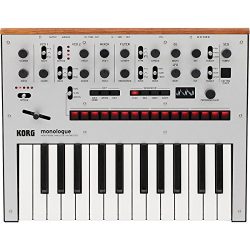 Korg Monologue Monophonic Analog Synthesizer with Presets-Silver (MONOLOGUESV)