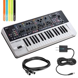 Roland GAIA SH-01 Analog Synthesizer -INCLUDES- Hosa MID-305BK 5-ft MIDI Cable, Blucoil Power Su ...