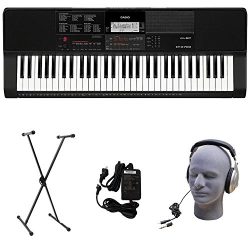 Casio CT-X700 PPK Premium Keyboard Pack with Power Supply, Stand, and Headphones