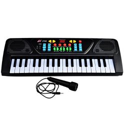 Piano for Children, Yamix Multi-function 37 Key Electronic Organ Music Keyboard Small Electronic ...