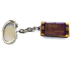 Hohner Mini Color Harmonica KeyChain, Purple