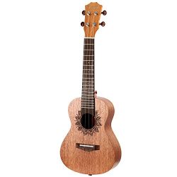 Neewer 23 inches Ukulele Rosewood Body and Rosewood Fingerboard with 4 Carbon Strings, Ideal for ...