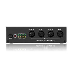 DigitalLife MIDI Box 4 x 4 USB MIDI Interface – USB MIDI Controller Splitter Synthesizer M ...