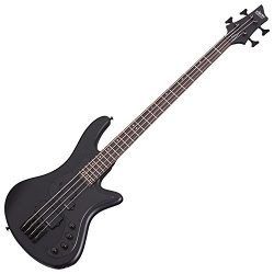 Schecter 2522 4-String Bass Guitar, Satin Black