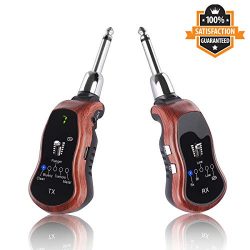 Wireless Guitar System – Kithouse Wireless Guitar Transmitter Receiver Set – Electri ...