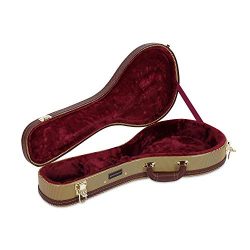 Crossrock Deluxe Wood Hard Case for A-style Mandolin, Tweed(CRW600MATW)