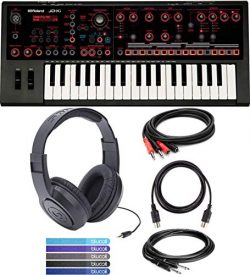 Roland JD-Xi USB MIDI Synthesizer Bundled with Samson SR350 Closed-Back Headphones, Hosa CPP-202 ...