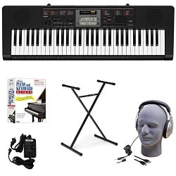 Casio CTK-2090 EDP Educational Keyboard Pack with Power Supply, Stand, Headphones, USB Cable, an ...