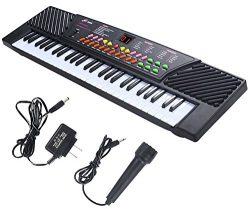 New 54 Keys Music Electronic Keyboard Kid Electric Piano Organ W/Mic & Adapter