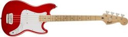 Squier by Fender Bronco Bass, Torino Red with Maple Fingerboard