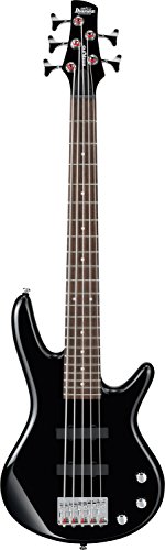 Ibanez 5 String Bass Guitar, Right Handed, Black (GSRM25BK)