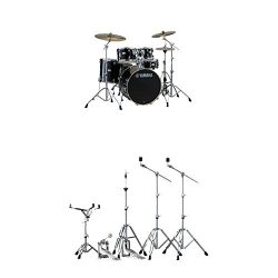 Yamaha Stage Custom Birch Standard Drum Kit with Hardware, Raven Black