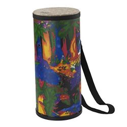 Remo KD-1506-01 Kids Percussion Konga Drum – Fabric Rain Forest, 6″