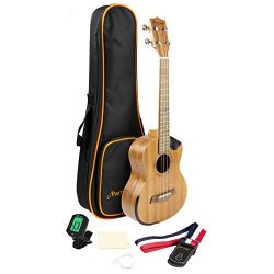 Martin Smith Tenor Ukulele Starter Kit with Aqulia Strings – Includes online lessons, tuner, bag ...