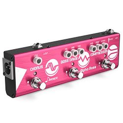 Donner Mini Effect Chain Alpha BASS Guitar Effect Pedal Compressor Bass Drive Chorus Effect Pedal