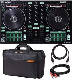 Roland DJ-202 DJ Controller with Built-In TR Drum Machine Bundled with Roland CB-BDJ202 Carrying ...